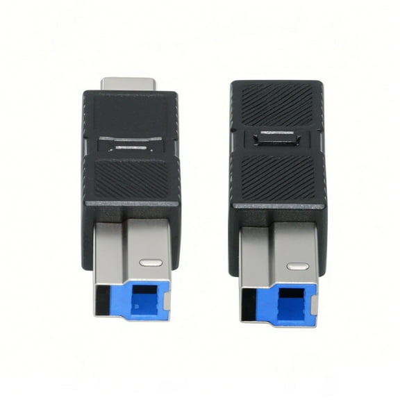 JSER 2pcs/lot USB 3.0 Type-B Male to USB3.0 Type-C Male Female Adapter Extension 5Gbps for Disk SSD Camera Data