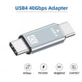 thumbnail image 1 of JSER 40Gbps USB4 Type C Male to Male Straight Connector 100W Power Data 8K Video Adapter for Laptop Phone, 1 of 7