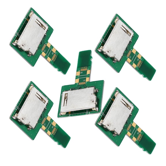 JSER 5pcs/lot Micro SD TF Memory Card Kit Male to Standard SD Female Extension Adapter Extender PCBA Reader for Car GPS Phone