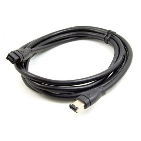 JSER 9 PIN / 6 PIN BETA FireWire 800 - FireWire 400 9-6 Cable IEEE 1394B 1.8m Black