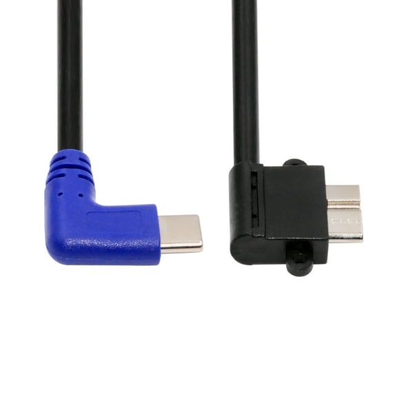 JSER Angled USB-C Type-C Host to Micro USB3.0 90 Degree Right Angled for Industrial Camera Storage Phone