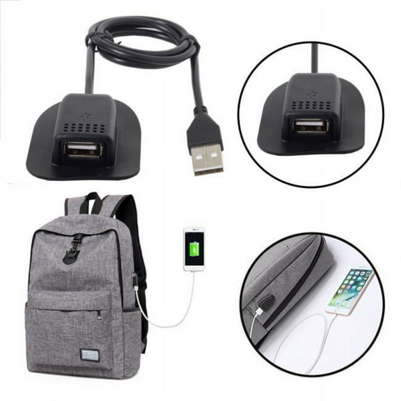 JSER Backpack USB Charging Cable Practical Convenient Outdoor Travel Camping External