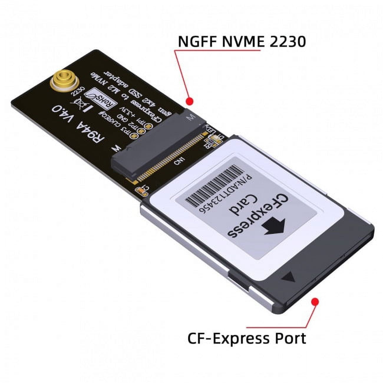 JSER CF-Express Type-B to NVMe 2230 M.2 M-Key CH SN530 SSD Adapter CFE for XBOX Series XS PCIe4.0 Expansion Memory Card