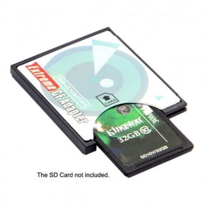 JSER Camera SD SDHC SDXC to High-Speed Extreme Compact Flash CF Type I Memory Card Adapter