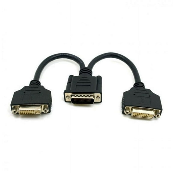 JSER DMS-59pin Male to Dual DVI 24+5 Female Female Splitter Extension Cable for Graphics Cards Monitor