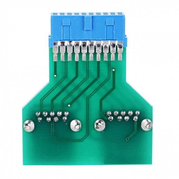 JSER Dual USB 3.0 A Type Female to Motherboard 20/19 Pin Box Header Slot Adapter PCBA