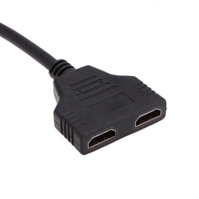 1-to-2 Way HDMI Splitter Adapter - Duplicate 1080p HD Signal From One Source To Two Displays