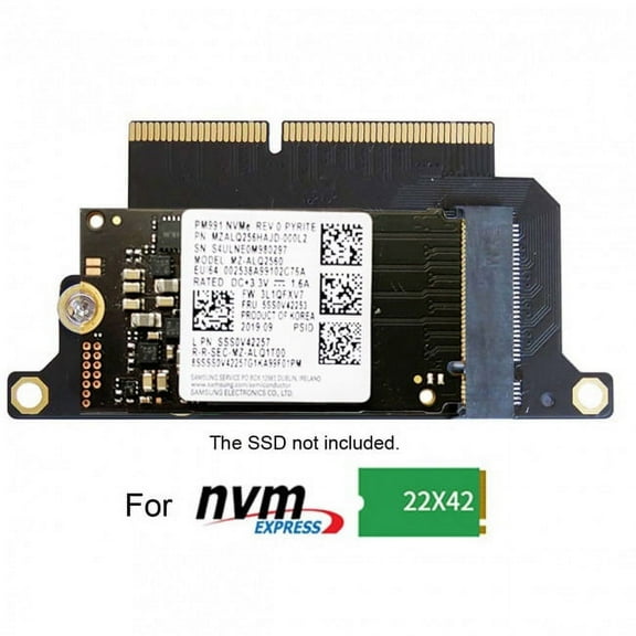 JSER M.2 NGFF M-Key NVME SSD Convert Card fit for Macbook Pro 2016 2017 13" A1708