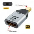 thumbnail image 1 of JSER Mini DisplayPort DP Source to HDMI Sink Displays 4K@60hz Ultra HD Converter Adapter for Laptop Mac, 1 of 7