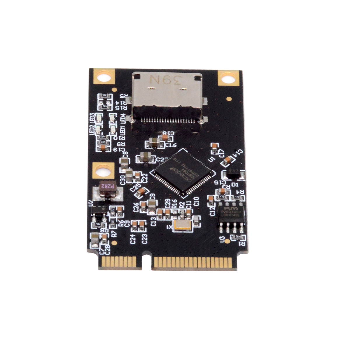 JSER Mini PCI-E PCI Express to Oculink SFF-8612 SFF-8611 SATA 3.0 Four ...