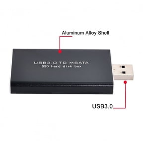 JSER Mini PCI-E mSATA to USB 3.0 External SSD PCBA Conveter Adapter Pen Driver Card with Case