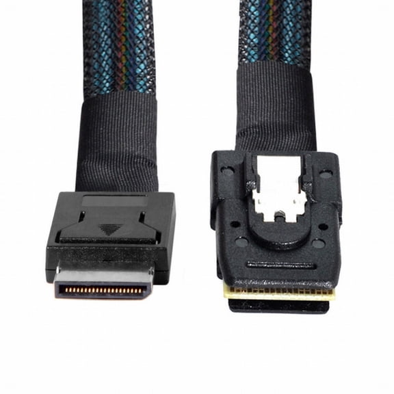 JSER Oculink PCIe PCI-Express SFF-8611 4i to SFF-8087 36Pin PCIE Slimline SSD Data Active Cable 50cm