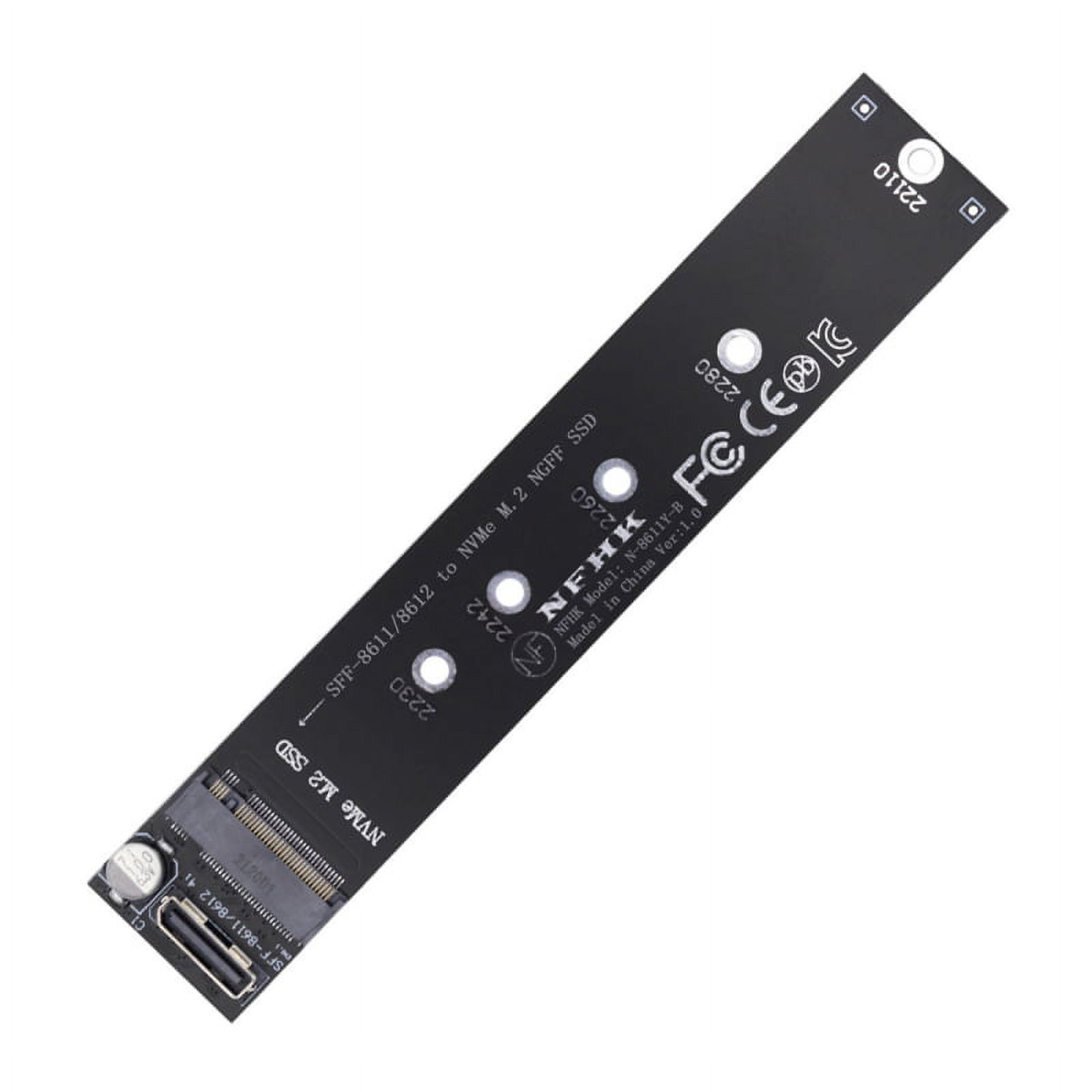 JSER Oculink SFF-8612 SFF-8611 to M.2 Kit NGFF M-Key to NVME PCIe SSD 2280 22110mm Adapter for Mainboard - image 1 of 7