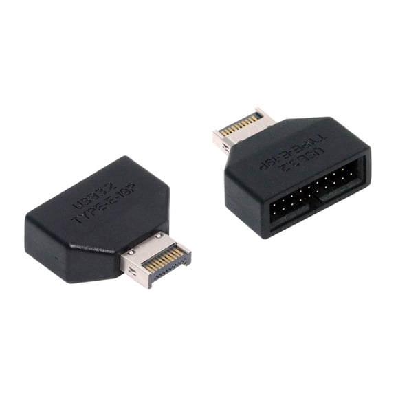JSER Overmold Type-E IDC Socket USB 3.1 Front Panel Header to USB 3.0 20Pin Header Extension Adapter with CH334P
