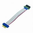 thumbnail image 1 of JSER PCI-E Express 1X Slot Riser Card Extender Extension Ribbon Flex Relocate Cable 20cm, 1 of 7