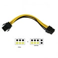 thumbnail image 1 of JSER PCI-E PCI Express 6 Pin Male to 8 Pin Female Video Card Extension Power Cable, 1 of 7