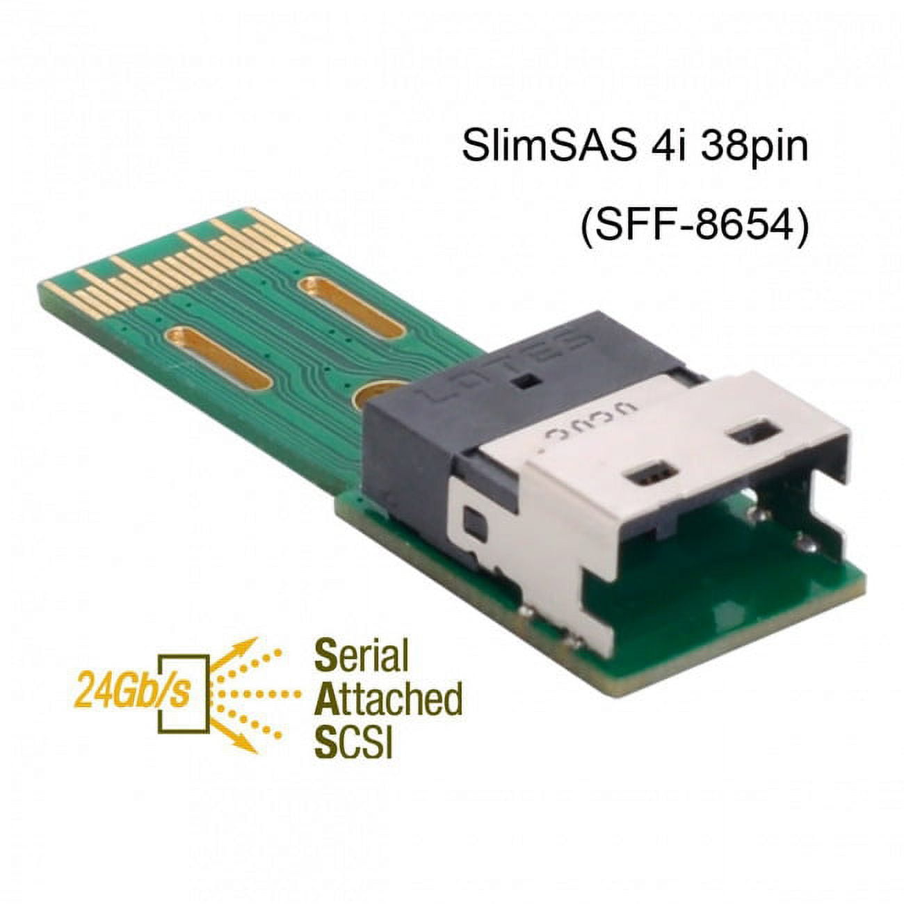 Jser Pci E Slimline Sas Sff I Pin To Sff Pin Male To Female Extender Adapter