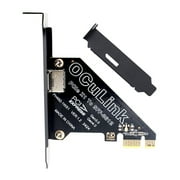 JSER PCI-Express 4.0 PCIE 1x to Oculink SFF-8612 SFF-8611 Host Card for U.2 SSD eGPU External Graphics Card Dock