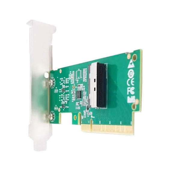 JSER PCIE5.0 PCI-Express 8x to MCIO 8i Mini Cool Edge IO SFF-TA-1016 VROC Adapter for Mainboard SSD Graphics Card