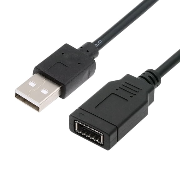 JSER Single USB 3.1 Front Panel Socket Key-A Type-E to USB 2.0 Type-A Male Extension Cable