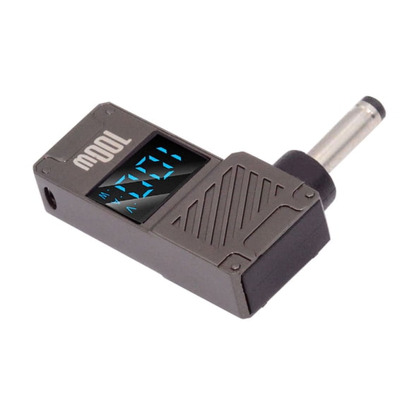 JSER Type-C USB-C Input to DC 4.0x1.3mm Jack Smart LED Display 100W Output Power 20V 5A PD Charge 65W Adapter for Laptop