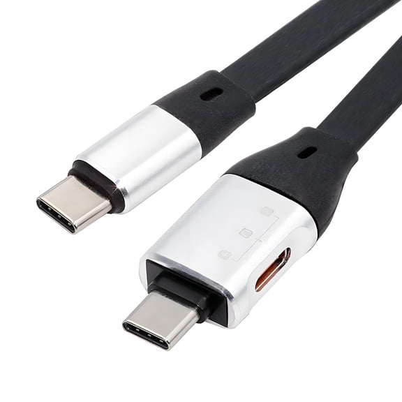 JSER Type-C USB-C Male to Male USB 3.1 10Gbps & PD OTG Audio Female Port Flat Slim FPC Data Cable for Laptop Phone