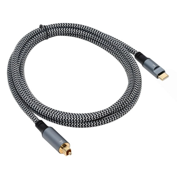 JSER Type-C to SPDIF Toslink Optical Audio Cable Opt Male USB-C to Digital Optical Fiber Optic Sound Interface Male Adapter Wire for Desktop Laptop