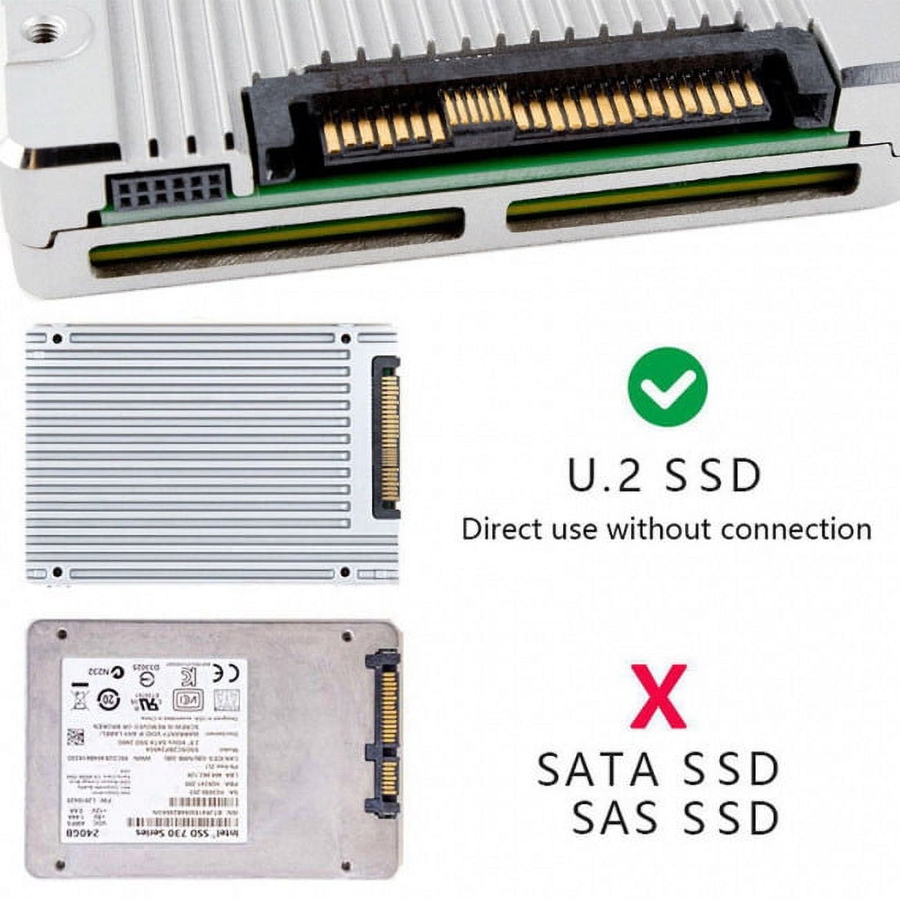 Adaptateur M2 vers SATA M.2 NVME SFF 8654 convertisseur SSD 22Pin