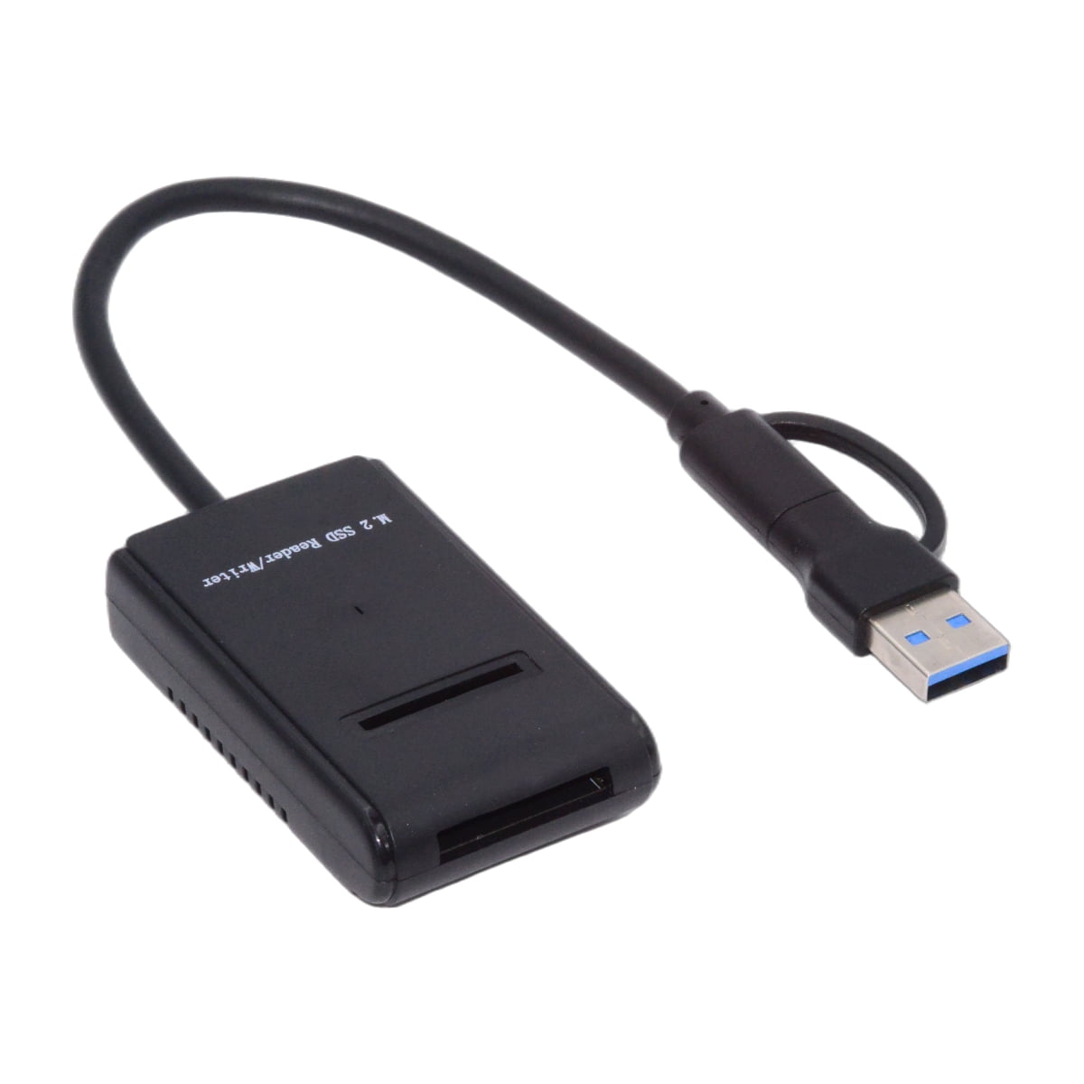 JSER USB 3.0 USB-C Type-C Type-A to NVME M-key M.2 NGFF SATA SSD Docking Horizontal External Cable Enclosure RTL9210B Chipset