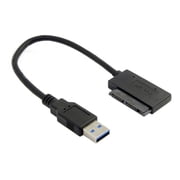 JSER USB 3.0 to Micro SATA 7+9 16 Pin 1.8" 90 Degree Angled Hard Disk Driver SSD Adapter Cable 10cm