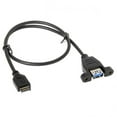 thumbnail image 1 of JSER USB 3.1 Front Panel Header to USB 3.0 Type-A Female Extension Cable 50cm Panel Mount Type, 1 of 5