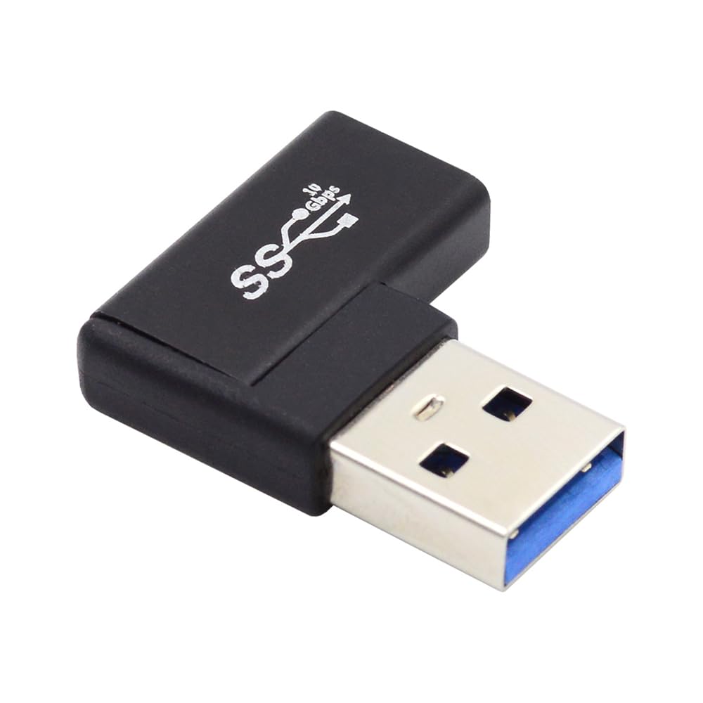 JSER USB-C Type C Female to USB 3.0 A Male Data Adapter Flat Horizontal ...
