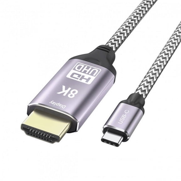 JSER USB4 USB-C Type-C Source to HDMI 2.0 Display 8K 60HZ UHD 4K HDMI Male Monitor Cable Connector 1.8m 6ft