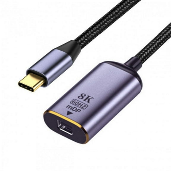 JSER USB4 USB-C Type-C Source to MINI Displayport MINI-DP Female Cable Display 8K 60HZ UHD 4K Monitor Displays