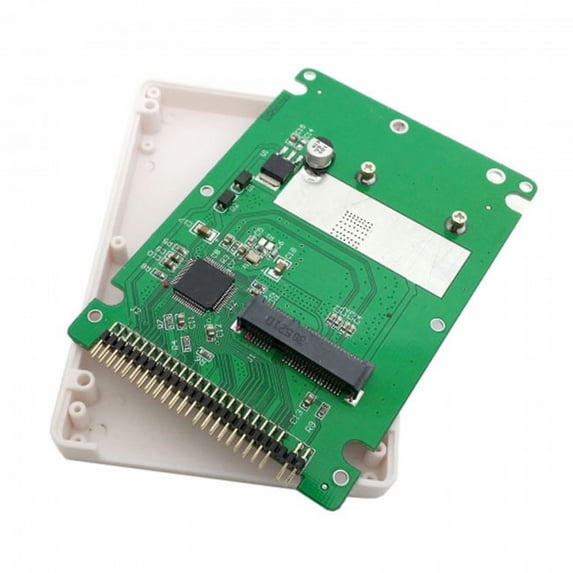 JSER mSATA Mini PCI-E SATA SSD to 2.5 inch IDE 44pin Notebook Laptop hard Disk case Enclosure White