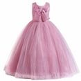 thumbnail image 1 of JSGEK 13-14 Years Kids Swing A Line Dress Toddler Tulle Tutu Dress Dress for Princess Brithday Party Soft Fashion Short Sleeve Little Girls' Casual Dresses Solid Color Regular Fit Watermelon Red, 1 of 9