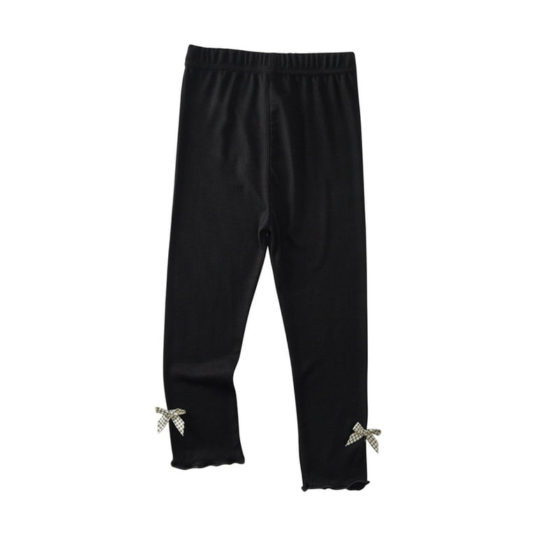 Girls sweatpants black with bow tie Girls sweatpants black with bow tie