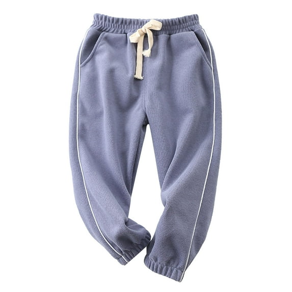 JSGEK 6 Years Kids Boys and Girls Sport Pants Fall and Winter Sweatpant Soft Regular Fit Loungwear Pants Comfort Casual Pull On Jogger Active Athletic Running Pants Solid Color Purple