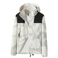 thumbnail image 1 of JSGEK Baby Boys Camo Jacket Lightweight Windbreaker Hooded Outdoor Jacket Sportswear Breathable Raincoat White 12 Years, 1 of 7