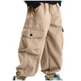thumbnail image 1 of JSGEK Boys' Work Pants Stylish Casual Pants Comfortable Soft Fabric Breathable Suitable for Daily Wear Travel Home Holiday Activities Children's Clothing Yellow 4 Years, 1 of 6