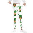 thumbnail image 1 of JSGEK Children's Long Leggings St. Patrick's Day Print Comfortable Elastic Waist Casual Pants Lightweight Thin Fit for Boys and Girls Outdoor Activities Daily Wear Green 5 Years, 1 of 5