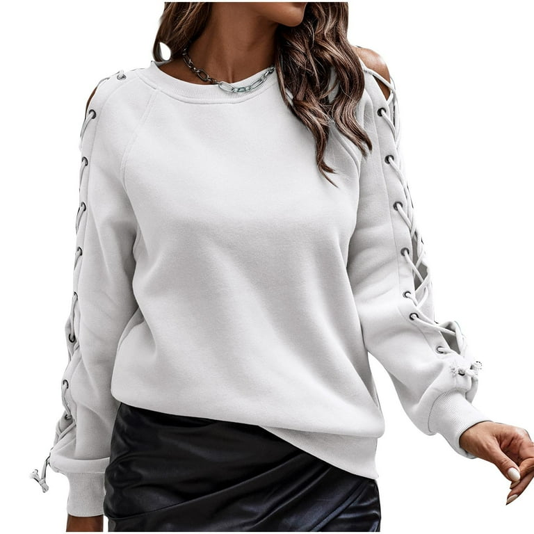 Cold hot sale shoulder sweatshirt