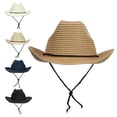 thumbnail image 1 of JSGEK Cowboy Hat Ladies' Beach Hat Sun Protection Hat Sun Shading Hat Beige Free Size, 1 of 3