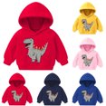 thumbnail image 1 of JSGEK Cute Print Hoodie Long Sleeve Stylish Soft Fabric Comfortable Casual Sweatshirt for Children Perfect for Daily Wear Holiday Gift Blue 3 Years, 1 of 7