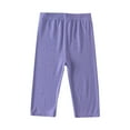 thumbnail image 1 of JSGEK Girls' Capri Leggings Stretchy Comfortable Pants High Waist Soft Yoga Running Workout Fitness Cropped Tights Purple 12 Years, 1 of 6