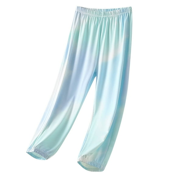 JSGEK Kids Cooling Drying Pants Lightweight Sunscreen Mosquito-Proof Breathable Casual Trousers Soft Comfortable Fabric Perfect for Outdoor Activities Summer Wear Blue 9 Years