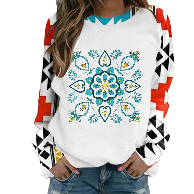 Blouse Trendy Graphic Long Sleeve Women 2022 Casual Shirts Pullover Hoodie For SHIRT Fall JSGEK Hooded Crewneck Loose LONG Essentials Sweatshirts