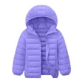 thumbnail image 1 of JSGEK Lightweight Down Jacket for Kids Stylish and Breathable Soft Fabric Comfortable Fit for Boys and Girls Ideal for Daily Wear Travel Home Holidays Jackets Winter Outerwear Purple 120, 1 of 6