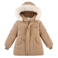 thumbnail image 1 of JSGEK Long-sleeved Warm Hooded Zipper Jacket Soft Comfortable Material Stylish Casual Look with Pockets Suitable for Daily Wear Outdoor Activities Fashionable Kids Outerwear Yellow 6 Years, 1 of 9