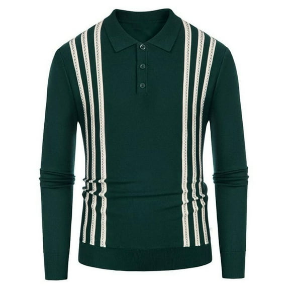 JSGEK Men's Henley Neck Shirts Fashion 1/4 Button Pullover Stand up Collared Trendy Male Retro Distressed Long Sleeve Shirts Comfort Slim Fit Lightweight Casual Green XL
